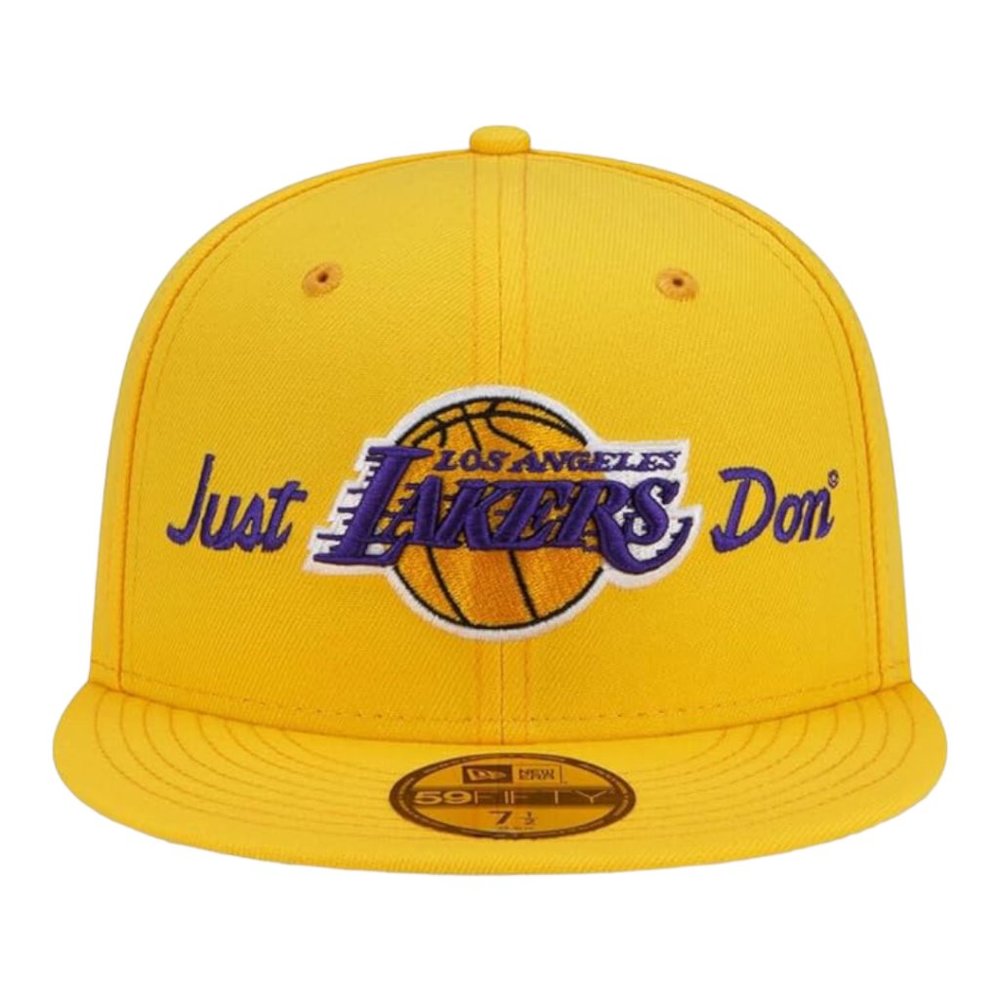 New Era LA Los Angeles Lakers 59FIFTY Purple Gold Just Don Fitted Cap NEW